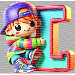 Cartoon letters-CL 657